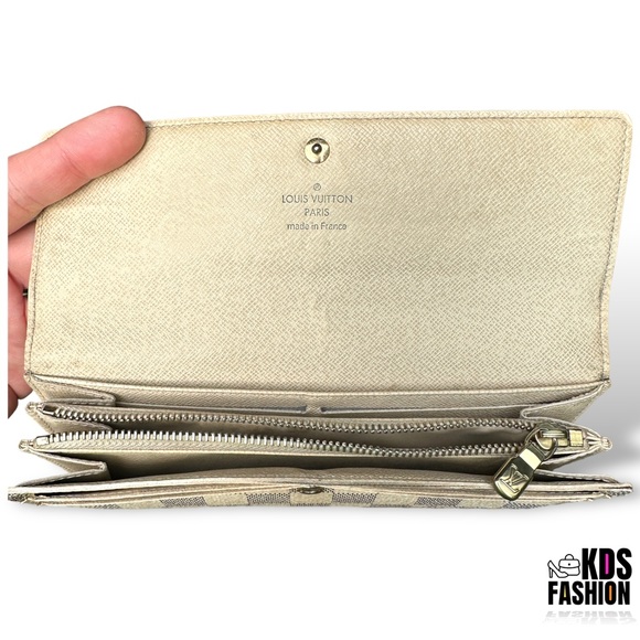 LOUIS VUITTON Damier Azur Portefeuille Sarah Long Wallet TS3101 - Picture 13 of 16